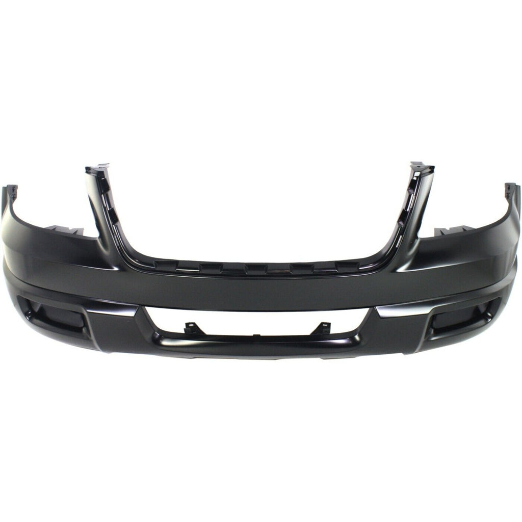 Front Bumper Cover Primed For 2003 Ford Expedition With Absorber Eddie Bauer Model Replacement F010371P