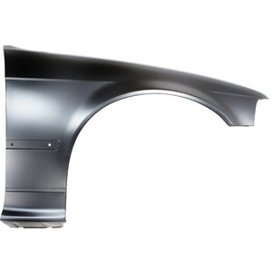 Front Fender Right Passenger Side Primed For 1992-1996 BMW 3-Series Sedan Without Side Repeater Lamps Replacement B161