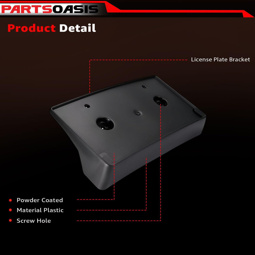 New Aftermarket Front License Plate Bracket Except Rebel/TRX/TRX Launch Edition Models Compatible with Ram 1500 2019-2024 Replaces OE CH1068151 | 68274215AE