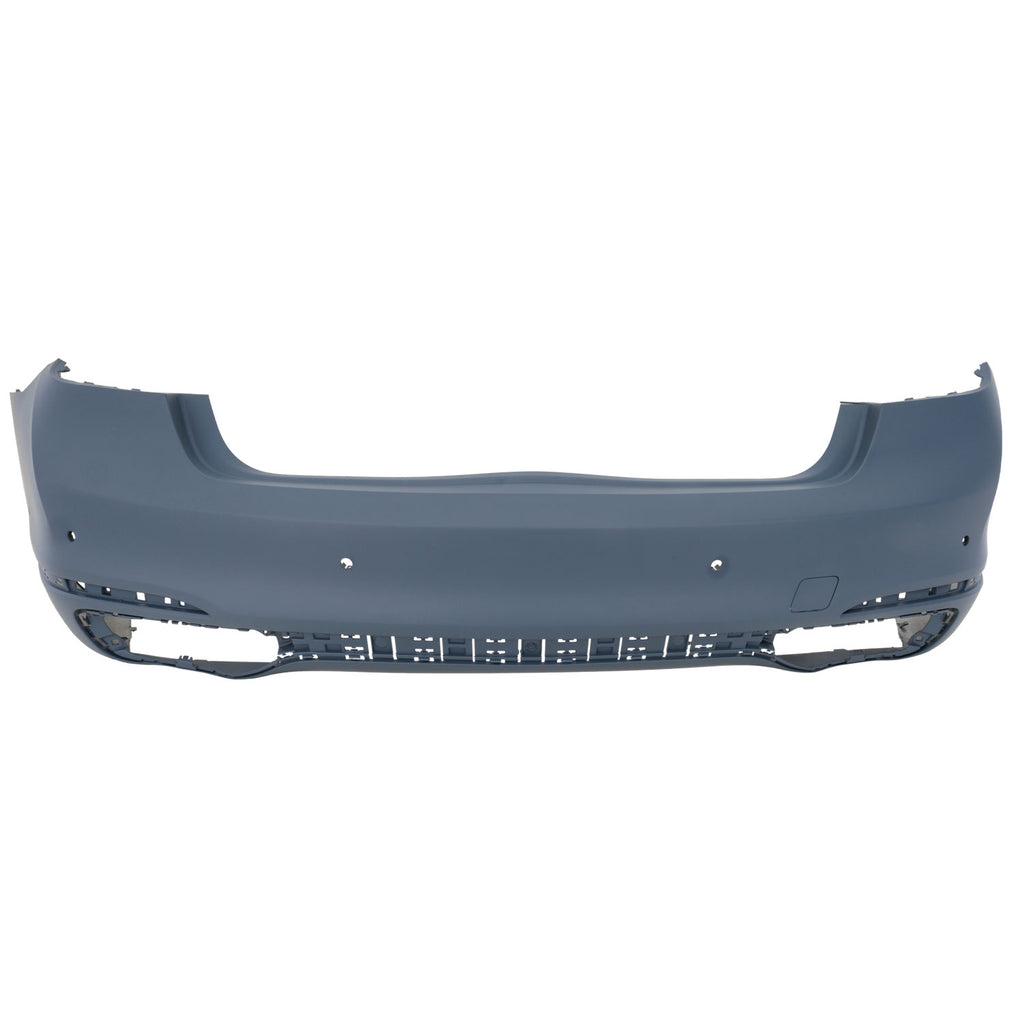 Rear Bumper Cover Primed For BMW 7-Series 2016-2019 Without M Pkg With 4 Park Assist Sensor Holes and 2 Park Distance Control Sensor Holes Replacement RB76010110P