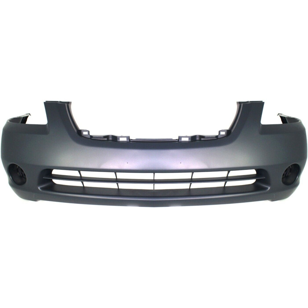 Front Bumper Cover Primed For 2002-2004 Nissan Altima With Fog Light Holes Replacement N760107P