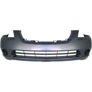 Front Bumper Cover Primed For 2002-2004 Nissan Altima With Fog Light Holes Replacement N760107P