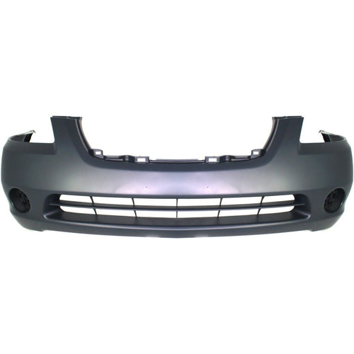 Front Bumper Cover Primed For 2002-2004 Nissan Altima With Fog Light Holes Replacement N760107P