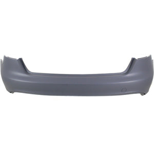 Rear Bumper Cover Primed For 2009-2012 Audi A4/S4 Without Parking Aid Snsr Holes With S-Line Pkg Sedan Replacement REPA760109P