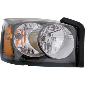 Head Lamp Right Passenger Side For 2006-2007 Dodge Dakota Assembly Halogen Black Interior Replacement D100139