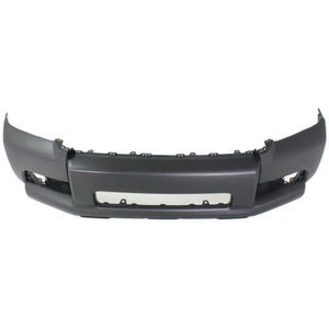 Front Bumper Cover Primed For 2010-2013 Toyota 4Runner Without Chr Trim Replacement REPT010321P