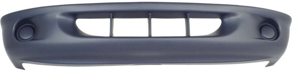 DAKOTA 97-00 FRONT BUMPER COVER, Lower Fascia, 2-pc Type Bumper, Primed, w/o Fog Light Holes