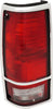 S10 BLAZER 83-94 TAIL LAMP LH, Lens and Housing, w/ Chrome Trim