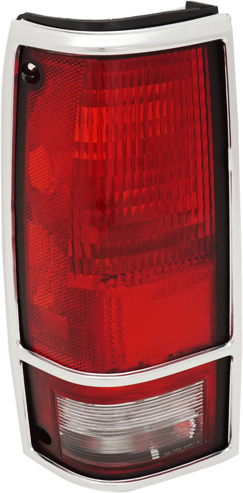 S10 BLAZER 83-94 TAIL LAMP LH, Lens and Housing, w/ Chrome Trim