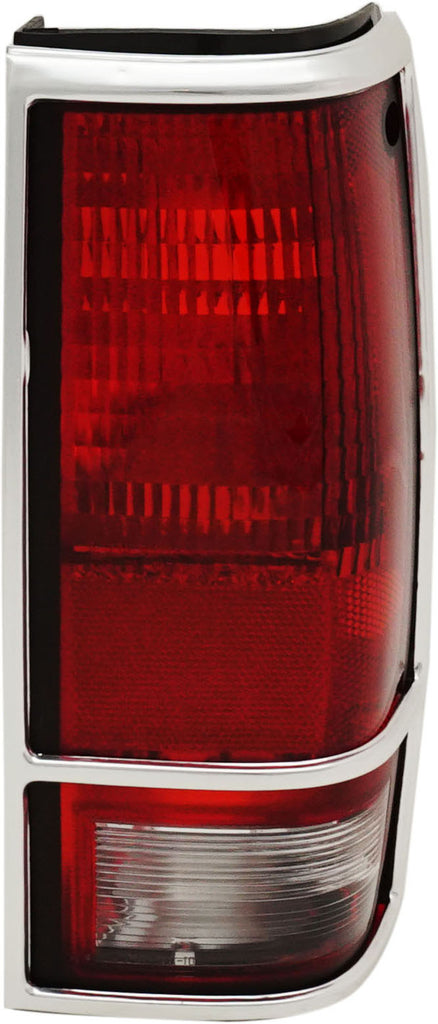 S10 BLAZER 83-94 TAIL LAMP LH, Lens and Housing, w/ Chrome Trim