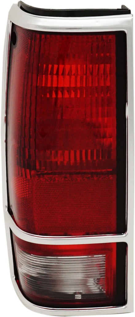 S10 BLAZER 83-94 TAIL LAMP LH, Lens and Housing, w/ Chrome Trim