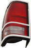S10 BLAZER 83-94 TAIL LAMP LH, Lens and Housing, w/ Chrome Trim
