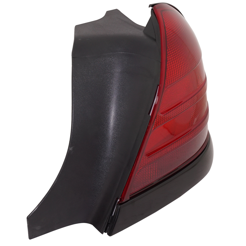 CROWN VICTORIA 00-11 TAIL LAMP RH, Lens and Housing, Dual Bulb Type, w/ Black Molding - CAPA