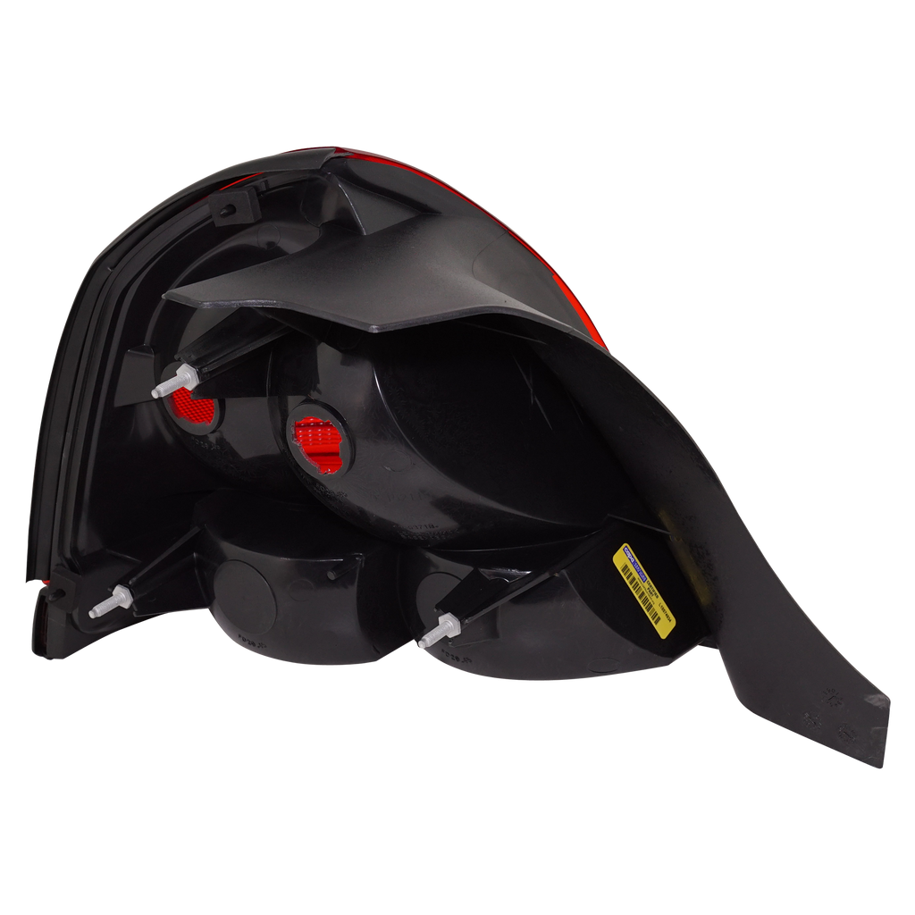 CROWN VICTORIA 00-11 TAIL LAMP RH, Lens and Housing, Dual Bulb Type, w/ Black Molding - CAPA