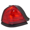 CROWN VICTORIA 00-11 TAIL LAMP LH, Lens and Housing, Dual Bulb Type, w/ Black Molding - CAPA