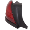 CROWN VICTORIA 00-11 TAIL LAMP LH, Lens and Housing, Dual Bulb Type, w/ Black Molding - CAPA
