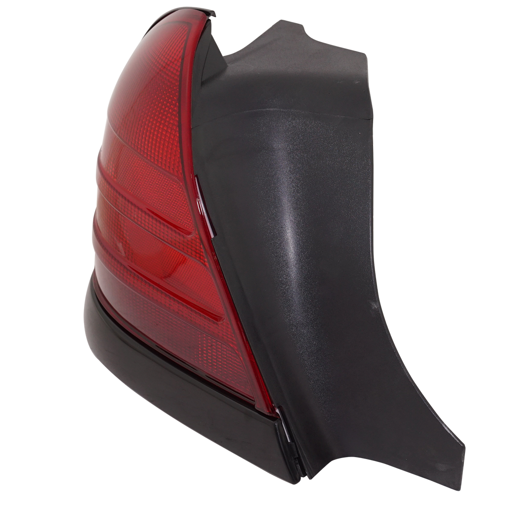 CROWN VICTORIA 00-11 TAIL LAMP LH, Lens and Housing, Dual Bulb Type, w/ Black Molding - CAPA