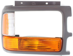 DAKOTA 91-96 PARK LAMP RH, Lens and Housing, w/ Head Lamp Door Gray, Composite Head Lamp