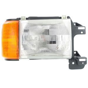 F-SERIES 87-91 HEAD LAMP RH, Assembly, Halogen, w/ Side Marker Lamp, w/o Trim