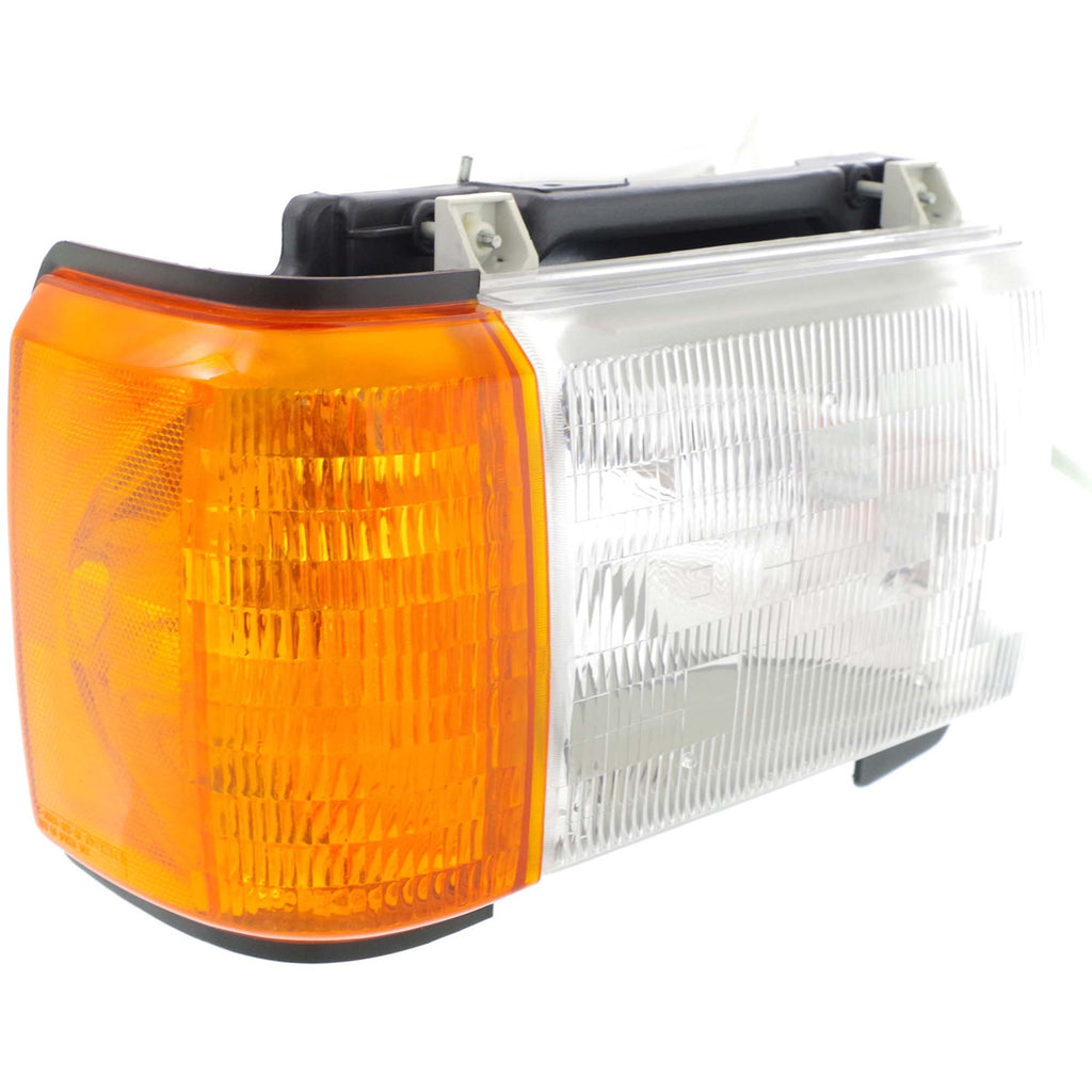 F-SERIES 87-91 HEAD LAMP RH, Assembly, Halogen, w/ Side Marker Lamp, w/o Trim