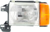 F-SERIES 87-91 HEAD LAMP LH, Assembly, Halogen, w/ Side Marker Lamp, w/o Trim