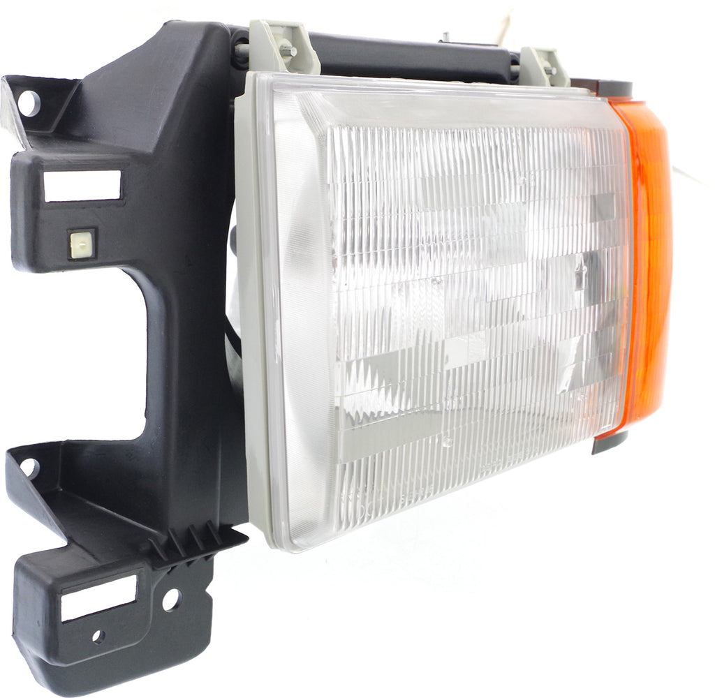 F-SERIES 87-91 HEAD LAMP LH, Assembly, Halogen, w/ Side Marker Lamp, w/o Trim