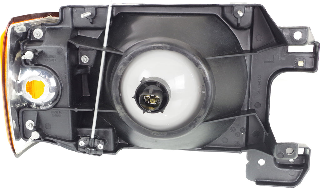 F-SERIES 87-91 HEAD LAMP LH, Assembly, Halogen, w/ Side Marker Lamp, w/o Trim