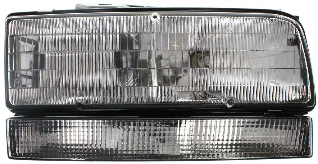 PARK AVENUE 91-93 HEAD LAMP RH, Assembly, Halogen, w/ Black Edged Lens (Includes Park Light)