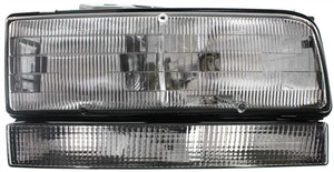 PARK AVENUE 91-93 HEAD LAMP RH, Assembly, Halogen, w/ Black Edged Lens (Includes Park Light)