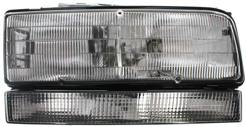 PARK AVENUE 91-93 HEAD LAMP RH, Assembly, Halogen, w/ Black Edged Lens (Includes Park Light)