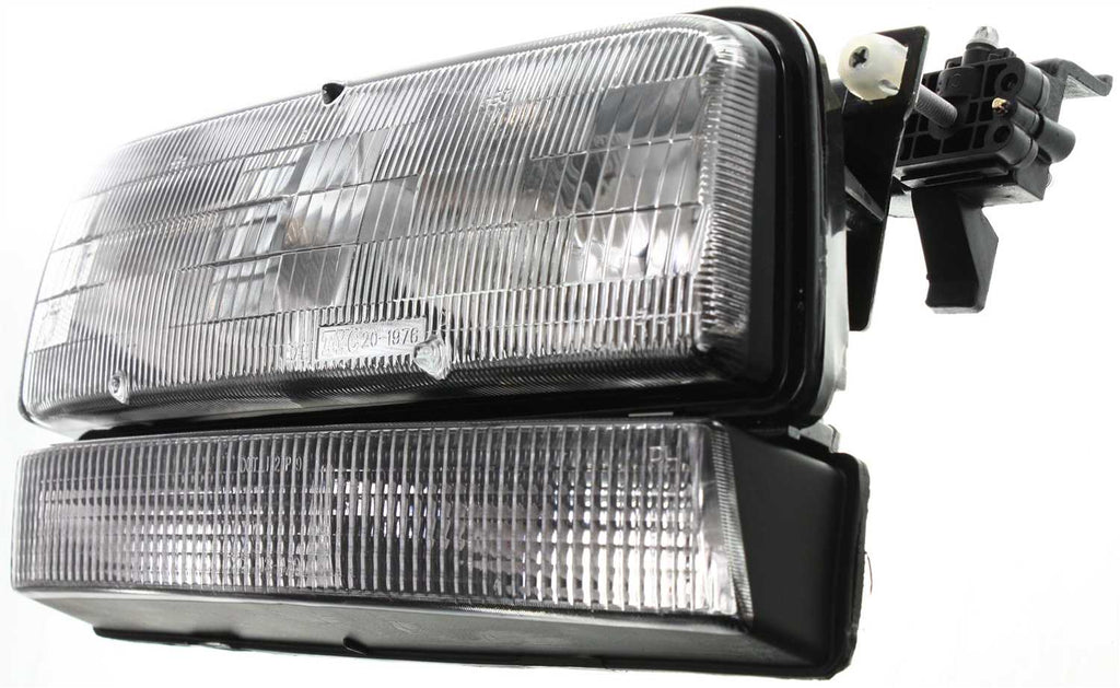 PARK AVENUE 91-93 HEAD LAMP RH, Assembly, Halogen, w/ Black Edged Lens (Includes Park Light)