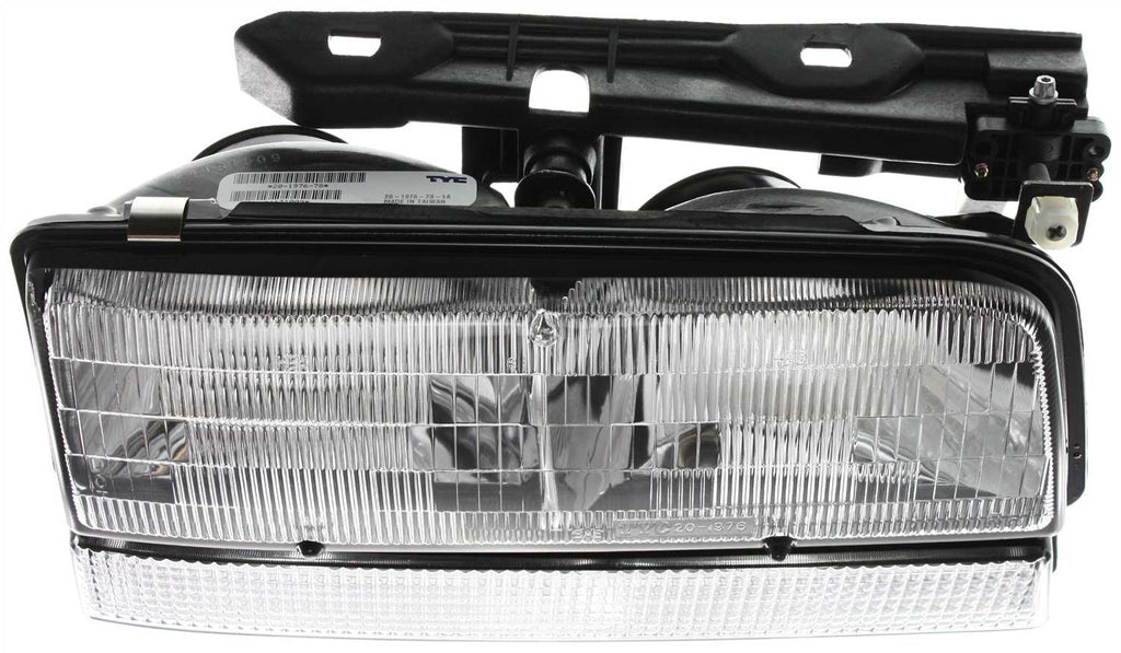 PARK AVENUE 91-93 HEAD LAMP RH, Assembly, Halogen, w/ Black Edged Lens (Includes Park Light)
