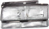 PARK AVENUE 91-93 HEAD LAMP LH, Assembly, Halogen, w/ Black Edged Lens (Includes Park Light)