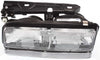 PARK AVENUE 91-93 HEAD LAMP LH, Assembly, Halogen, w/ Black Edged Lens (Includes Park Light)