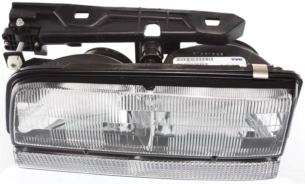 PARK AVENUE 91-93 HEAD LAMP LH, Assembly, Halogen, w/ Black Edged Lens (Includes Park Light)