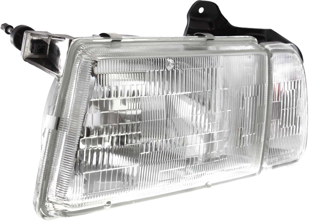 TRACKER 90-98 HEAD LAMP LH, Composite, Assembly, Halogen, Includes Side Marker, Canada Built Vehicle
