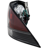 BOLTON PREMIERE - LANCE 04-07 TAIL LIGHT ASSEMBLIES, Black Housing, Red Plastic Lens, Set of 2