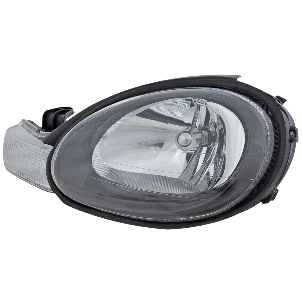 NEON 00-02 HEAD LAMP LH, Assembly, Halogen, Black Interior