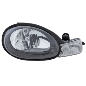 NEON 00-02 HEAD LAMP RH, Assembly, Halogen, Black Interior