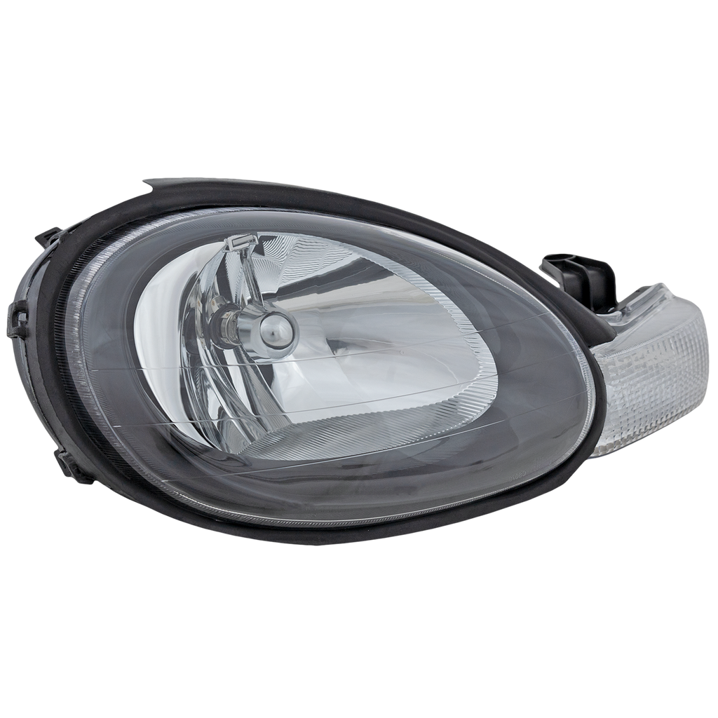 NEON 00-02 HEAD LAMP RH, Assembly, Halogen, Black Interior