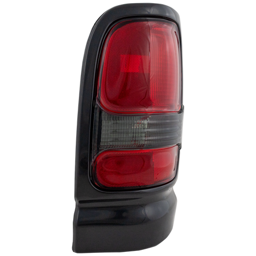 RAM PICKUP 94-02 TAIL LAMP LH, Lens and Housing, w/ Sport Package, Black
