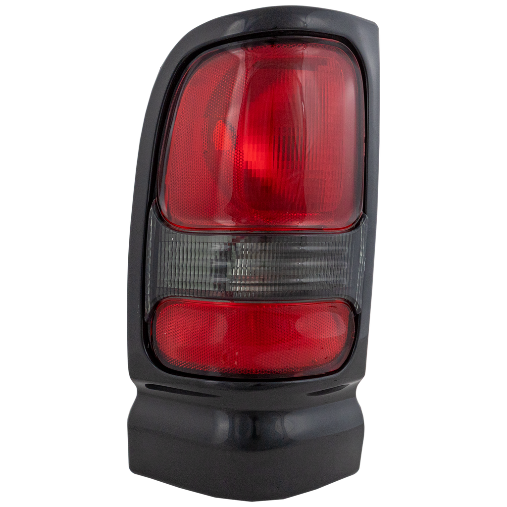 RAM PICKUP 94-02 TAIL LAMP LH, Lens and Housing, w/ Sport Package, Black