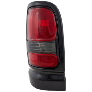 RAM PICKUP 94-02 TAIL LAMP RH, Lens and Housing, w/ Sport Package, Black