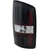 DODGE FULL SIZE P/U 02-06 TAIL LAMP RH AND LH, Assembly, LED, Clear Lens, Black Interior, Reverse Bulb (Halogen), New Body Style