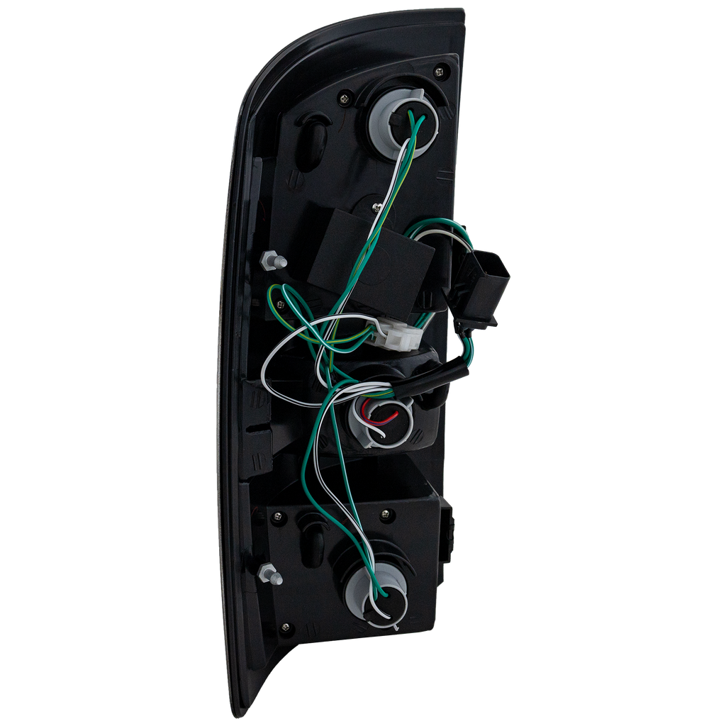 DODGE FULL SIZE P/U 02-06 TAIL LAMP RH AND LH, Assembly, LED, Clear Lens, Black Interior, Reverse Bulb (Halogen), New Body Style