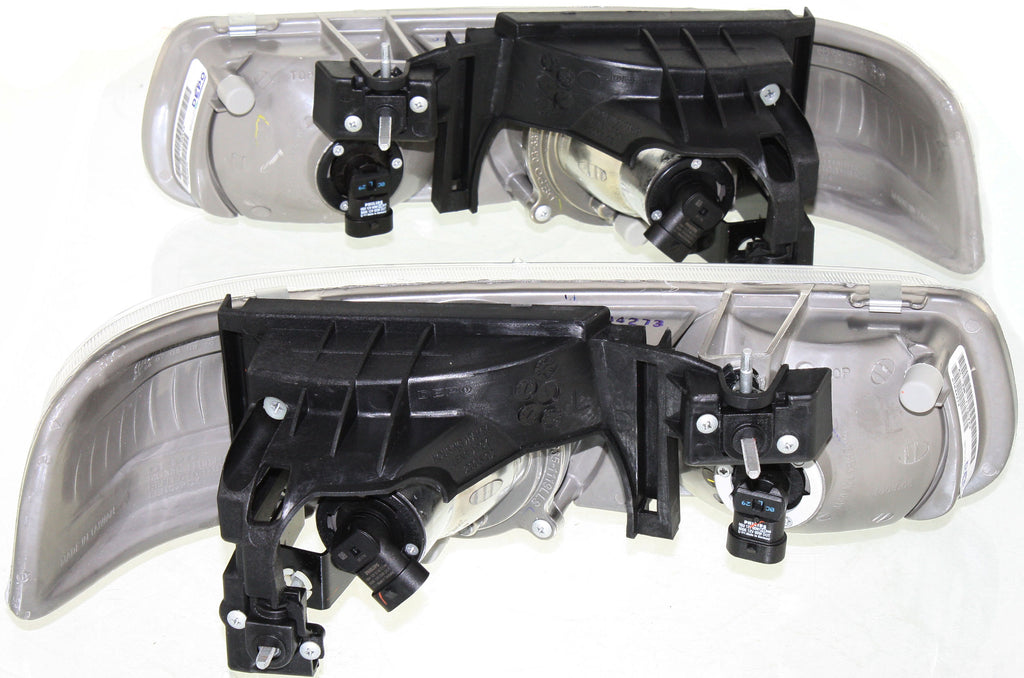 SILVERADO 99-02/TAHOE 00-06 PROJECTOR HEAD LAMP RH AND LH, Assembly, w/Halogen, Chrome Interior