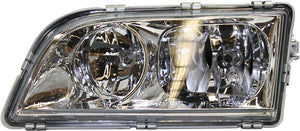 S40/V40 00-04 HEAD LAMP LH, Assembly, Halogen, Chrome Interior, Old Body Style - CAPA