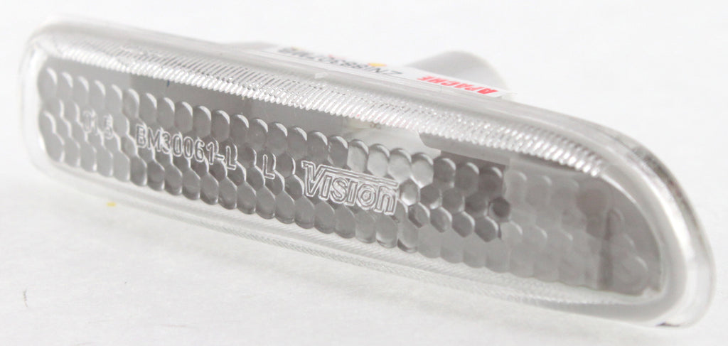 3-SERIES 99-03 FRONT SIDE MARKER LAMP LH, Lens and Housing, Clear Lens, (Conv/Cpe 00-03)/(Sdn/Wgn 99-01), To 3-03