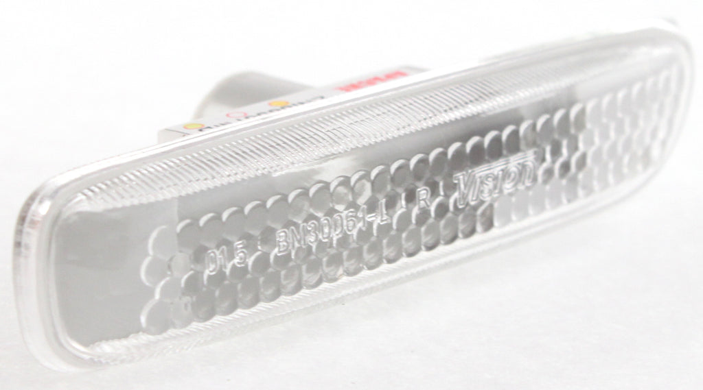 3-SERIES 99-03 FRONT SIDE MARKER LAMP RH, Lens and Housing, Clear Lens, (Conv/Cpe 00-03)/(Sdn/Wgn 99-01), To 3-03