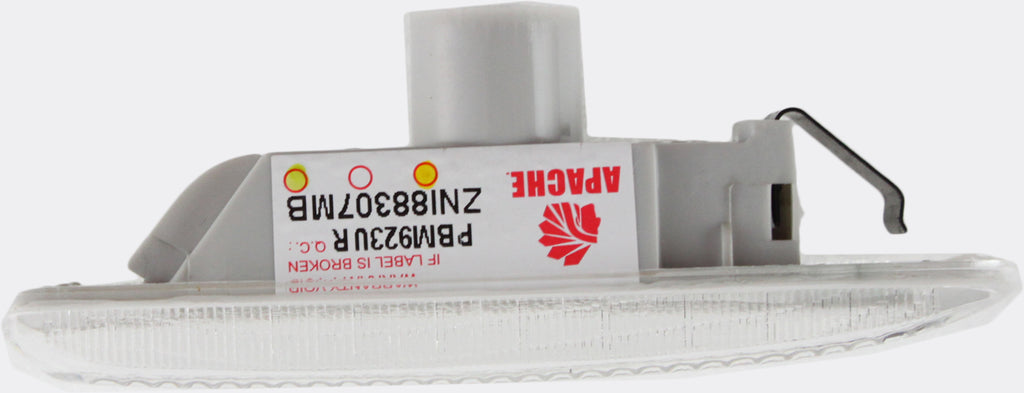 3-SERIES 99-03 FRONT SIDE MARKER LAMP RH, Lens and Housing, Clear Lens, (Conv/Cpe 00-03)/(Sdn/Wgn 99-01), To 3-03